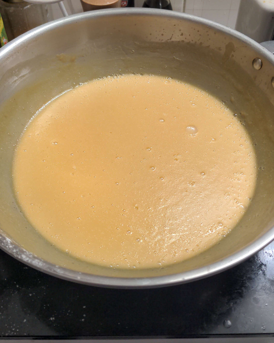 Figure 2 : Appareil à flan, avec utilisation de sucre de canne brun