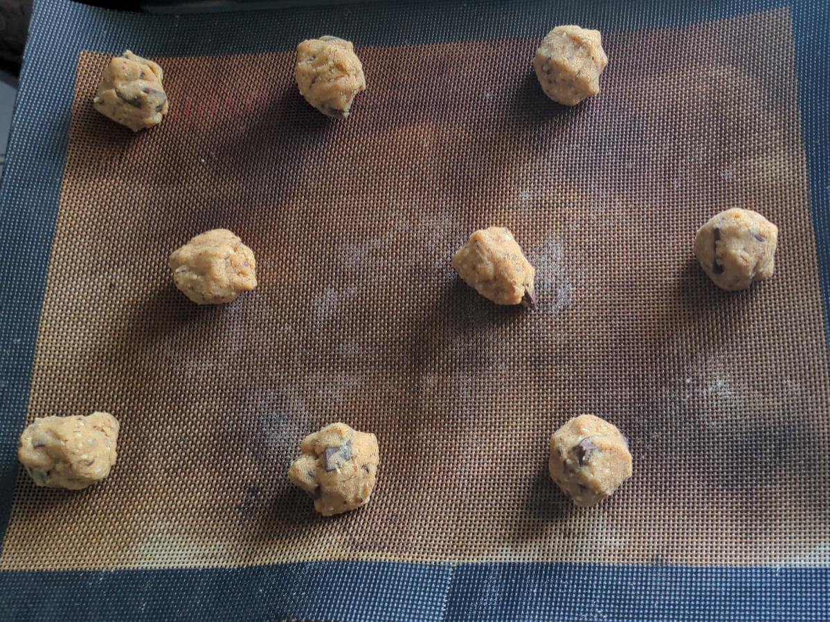 Figure 2 : Les cookies avant cuisson