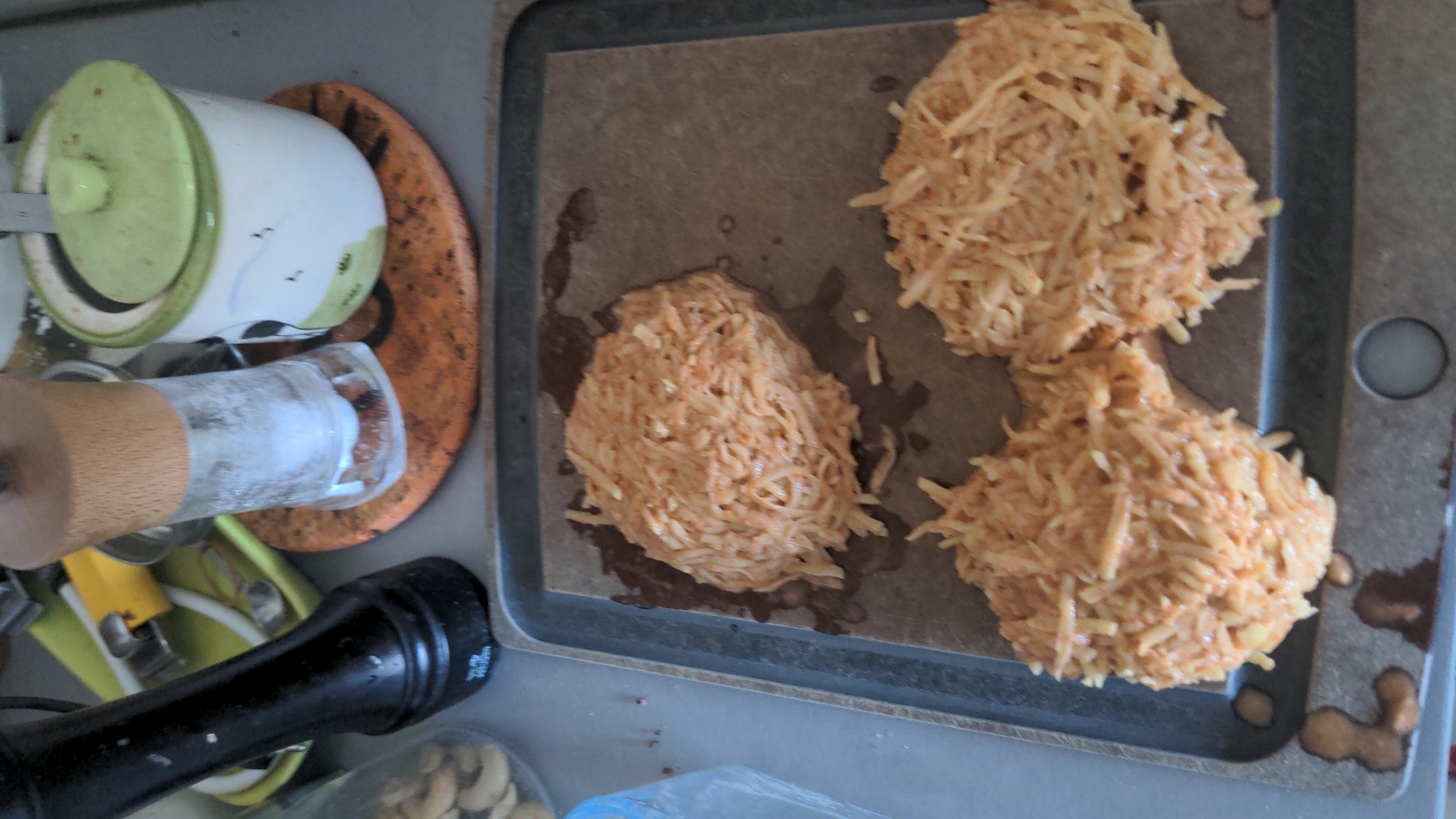 Figure 1 : Röstis pendant la montée en température de l’huile