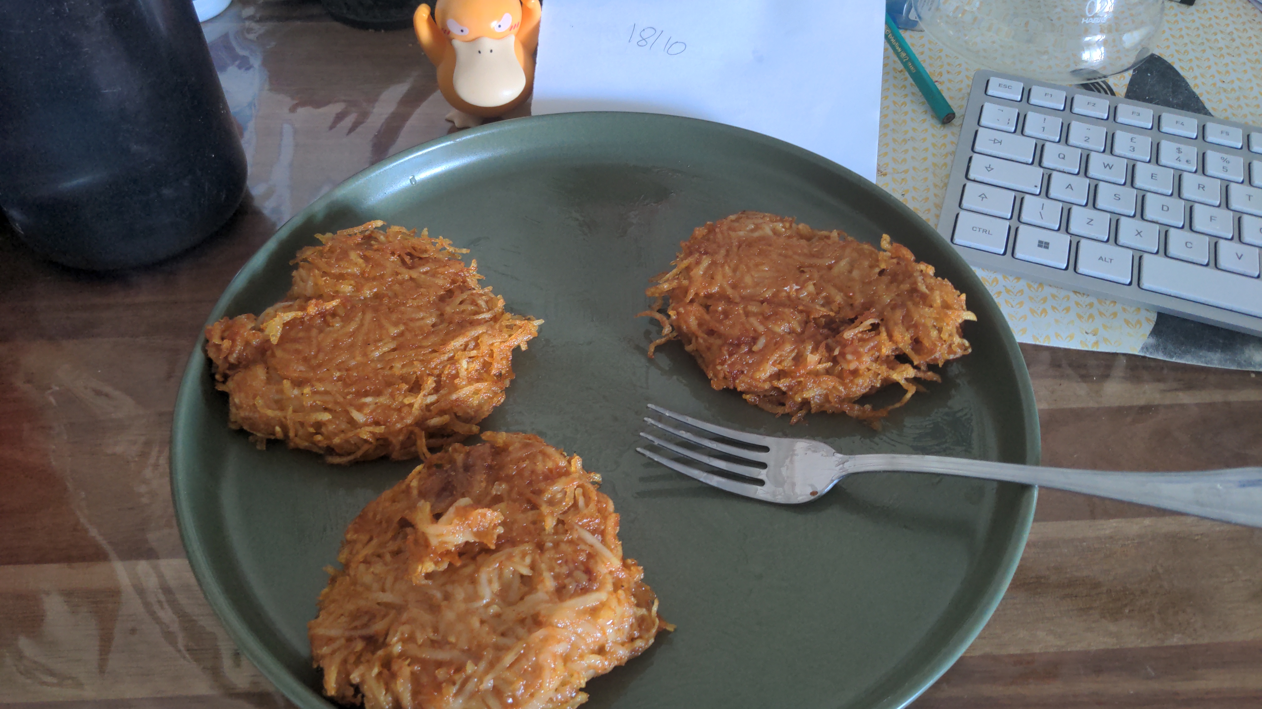 Figure 2 : Après la cuisson des röstis